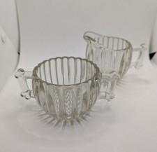 Jeannette Glass National Pattern Creamer with Gold Trim