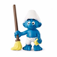 Vintage 1982 Pirate Smurf with Sword PVC Figure on Original Wallace Berrie Card — listing 4
