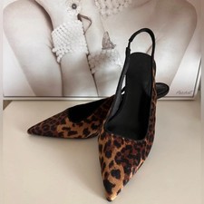 Leopard Print Pointed-Toe Stiletto Pumps with Memory Foam Insole — listing 4