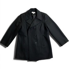Anne Klein Charcoal Wool Blend Double-Breasted Long Coat, Size 6 — listing 5