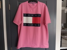 Tommy Jeans Men's Mustard Yellow Logo Crewneck T-Shirt, Size L — listing 4