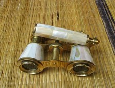 Antique French Mother of Pearl & Brass Opera Glasses — listing 4