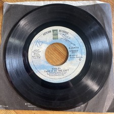 Eagles "Take It to the Limit" b/w "After the Thrill Is Gone" 45 RPM 7" Single, Asylum E-45293, 1975