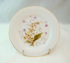 Noritake Hand-Painted Floral 6.3" Bread and Butter Plate, Blue Band with Gold Scrollwork — listing 2