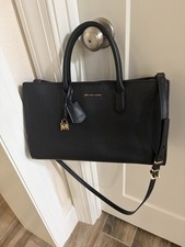 Black Saffiano Leather Tote Bag with Gold MK Logo (authenticity uncertain) — listing 2