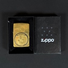 Zippo Joe Camel Tuxedo Medallion Brushed Brass Lighter — listing 3