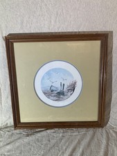 Framed Coastal Village Art Print "The Fisherman's Retreat" - Pencil-Signed and Titled — listing 5