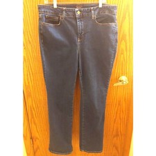 NYDJ Marilyn Straight Floral Print Jeans, Size 8 — listing 6