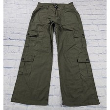 Hot Topic Black Wash Denim Cargo Pants with D-Ring Hardware, Size 36x32 — listing 6