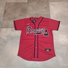 Nike Atlanta Braves Ronald Acuña Jr. #13 Red Alternate Replica Jersey, Size L — listing 3