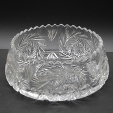 Cut Lead Crystal Pinwheel Vase with Sawtooth Rim — listing 6