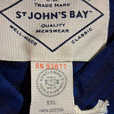 St. John's Bay Men's Blue Plaid Long-Sleeve Button-Up Shirt — listing 6
