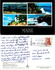Maine Scenics Postcard - High Surf Along Ocean Drive, Acadia National Park (MS 1016) — listing 3