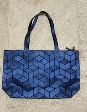 Emilio Pepe Black Geometric 3D Cube Convertible Tote Bag with Chain Strap — listing 2