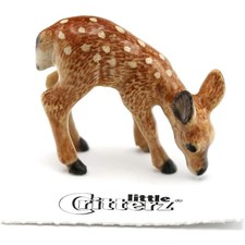 White Porcelain Reclining Deer and Fawn Figurine (Blanc de Chine style) — listing 2