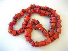 Sponge Coral Diamond-Cut Beaded Statement Necklace with Silver-Tone Spiral Pendant 925 — listing 4