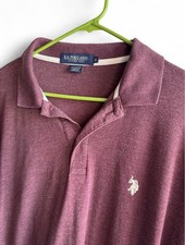 U.S. Polo Assn. Men's Short-Sleeve Button-Down Shirt, Pink Chambray, Size XL — listing 6