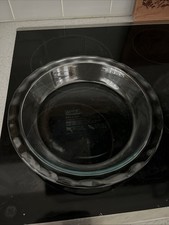 Pyrex Clear Glass Fluted Rim Deep Dish Pie Plate 9.5 inch — listing 6