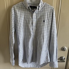 Ralph Lauren Men's Plaid Long-Sleeve Button-Down Shirt, Size L