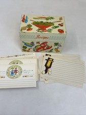Vintage Ohio Art Tin Litho Recipe Box Mid-Century Kitchen Motif — listing 3