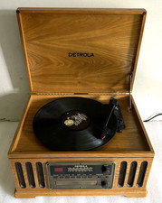 Detrola KM837 Vintage-Style 4-in-1 Music Center Record Player CD Cassette AM/FM Radio — listing 3