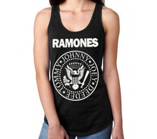 Ramones Presidential Seal Eagle Graphic Sleeveless Muscle Tank, Women's Large — listing 6