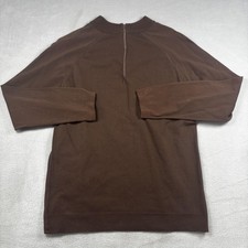 Vintage 1960s Ban-Lon by Alba Rust Mock-Neck Knit Sweater, Size 36 — listing 5