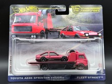 Hot Wheels Toyota Off-Road Race Truck Die-Cast, Black with Flames and #64 — listing 4