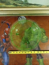 Green Uranium/Depression Glass Center-Handle Serving Tray with Etched Floral Pattern — listing 6