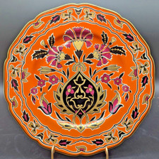 Black Knight Hohenberg Bavaria 'Hollywood' Pattern Porcelain Saucer with Green Border and Floral Center — listing 4