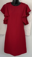 Cue Red Ruched Sleeveless Cocktail Dress, Size 16, New With Tags — listing 6