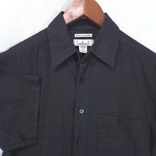 Ron Chereskin Washable Linen Short Sleeve Button-Up Shirt XL