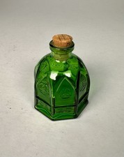 Wheaton Emerald Green Dimpled Optic Glass Bottle Vase — listing 2