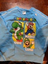 Nintendo Super Mario Boys Long Sleeve Graphic T-Shirt Blue