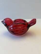 Indiana Glass Figural Bird Votive Candle Holder, Rose — listing 6