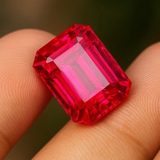 Pair of Natural Loose Rubies, 2.5 ct & 2.1 ct, Oval & Cushion Cut, Pinkish-Red Yes - certified natural, no heat — listing 2