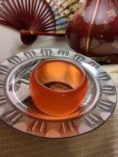 Vintage Apple Juice Bakelite Carved Button — listing 2