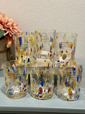 Mid-Century Murano-Style Multicolor Confetti Art Glass Freeform Bowl — listing 4