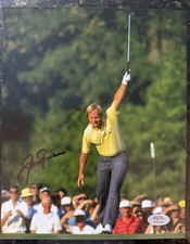 Jack Nicklaus 1986 Masters Champion Framed Photo Display with Engraved Nameplate and Facsimile Signature — listing 4