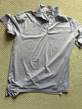 Peter Millar Summer Comfort Youth Golf Polo, Turquoise Shark Print, Size XL (13-14) — listing 5