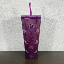 Starbucks Iridescent Amber Studded Cold Cup Tumbler 24oz Venti