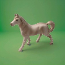 Vintage Light Yellow Ceramic Pony Foal Figurine with Big Blue Eyes, 7" Tall — listing 6