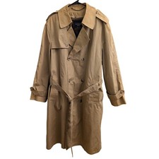 Vintage Men's Double-Breasted Trench Coat with Removable Liner — listing 4