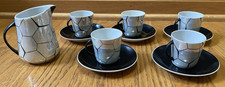 Chodzież Porcelain Floral Tea/Coffee Set with Pink Rose Spray, Gold Trim — listing 4