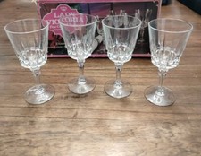 Lady Victoria Fine Crystal Chantelle Pattern White Wine Glasses, Set of 4 (6 oz) — listing 3