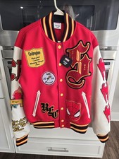 Marvel Amazing Spider-Man Baby Varsity Football Jacket, Black/White/Red, Size 12M