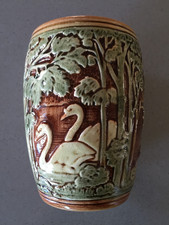 Weller Knifewood Swan Pattern Jardiniere, 5.5 inches — listing 3