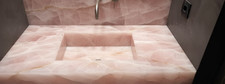 Gray Quartz/Stone Bathroom Vanity Countertop with Undermount Sink and Oil-Rubbed Bronze Faucet — listing 2