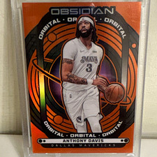 Panini Obsidian Anthony Davis Red Etched Parallel Basketball Card, Los Angeles Lakers — listing 5