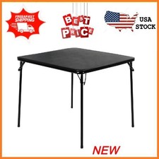 Vintage Folding Card Table and 4 Matching Folding Chairs Set — listing 2